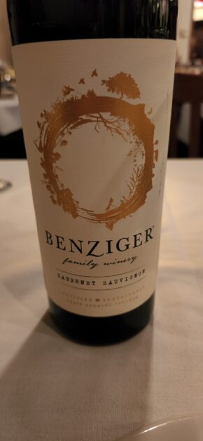 Grits and Wine, Benziger, Cabernet Sauvignon, Sonoma, California